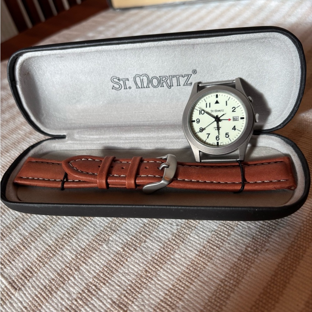 St Moritz Pathfinder Titanium Alarm Spirts Watch